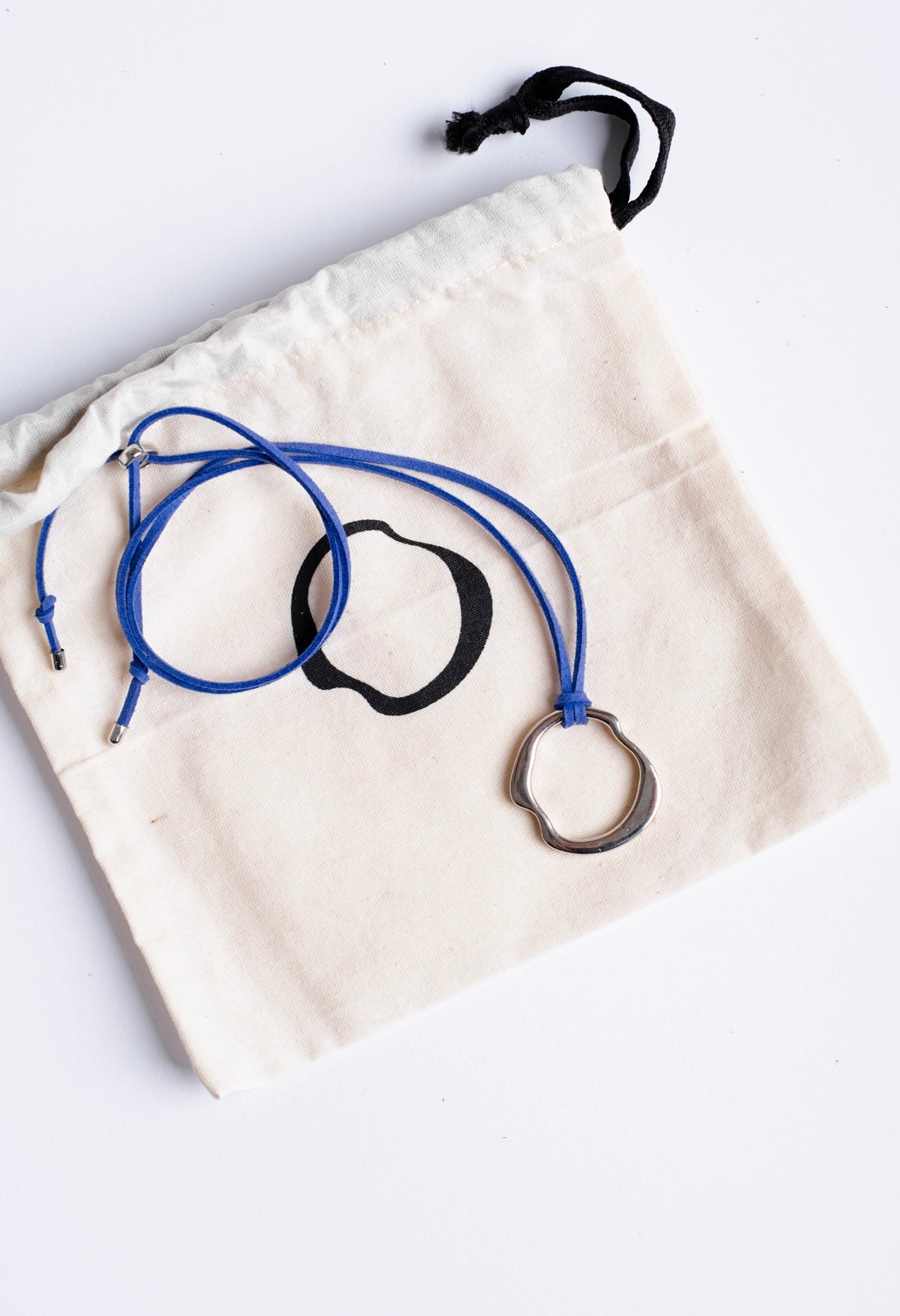 O Cord Necklace - Silver