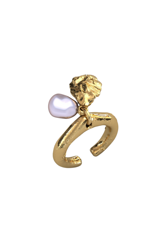 Kaia Ring - Pearl Drop