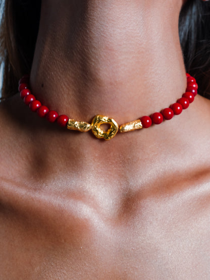 Solis Choker - Clay Red