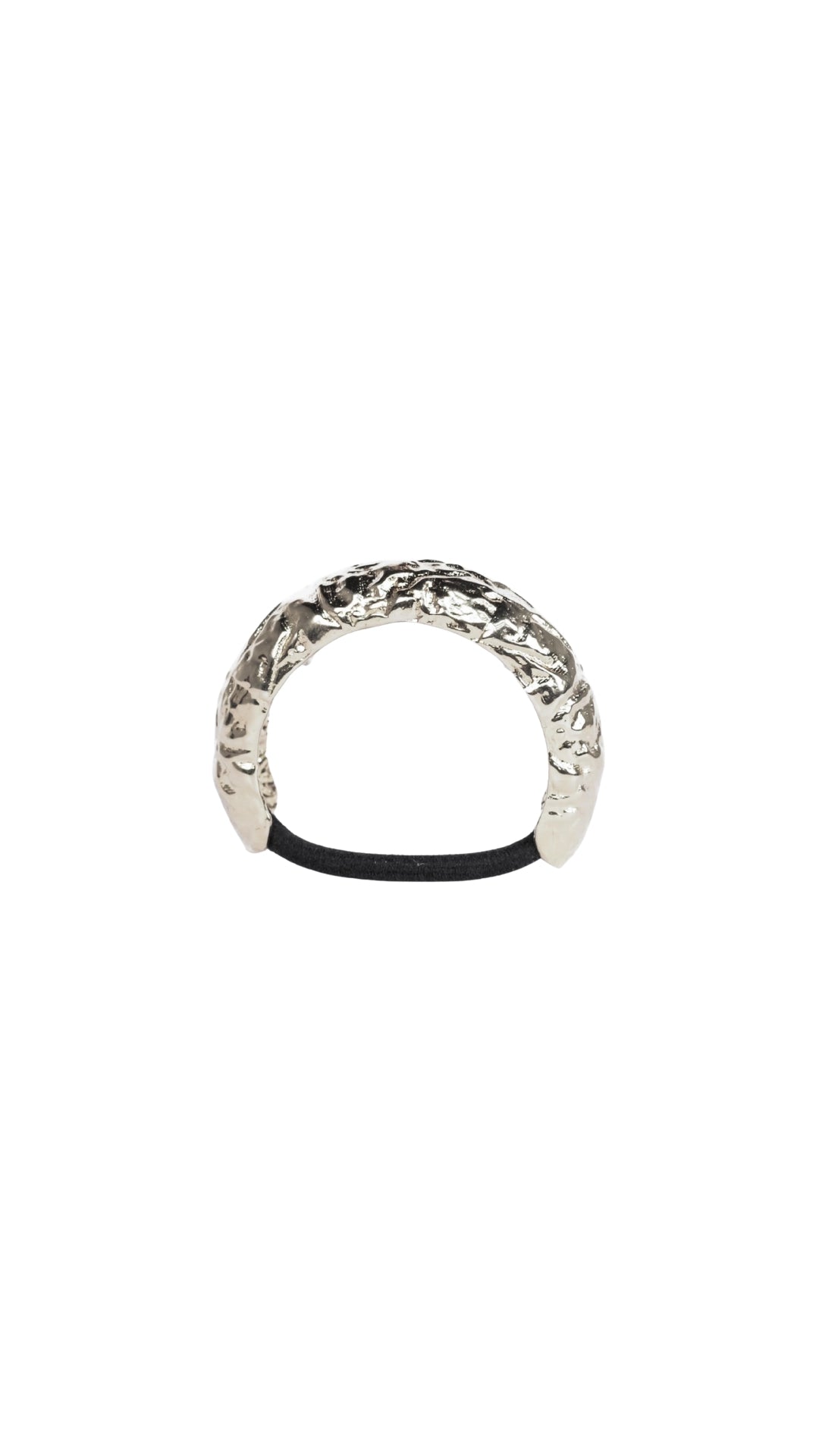 Silver Calla Hair Cuff - Textured