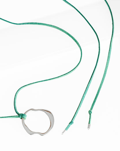 O Cord Necklace - Silver