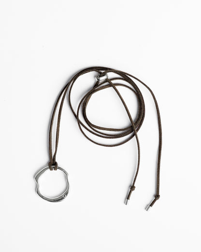 O Cord Necklace - Silver