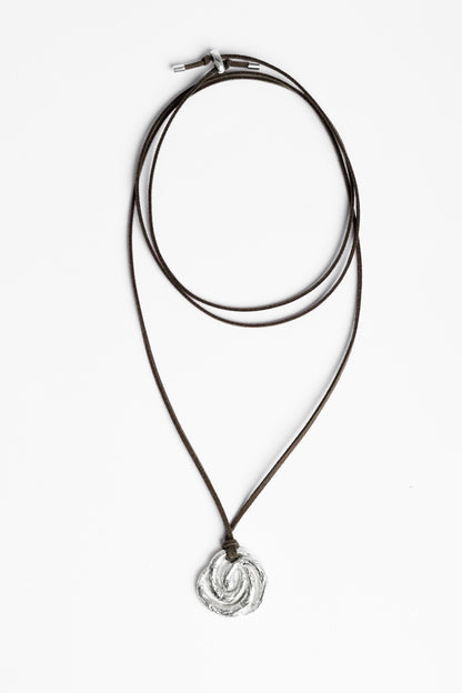 Solfrid Cord Necklace - Silver