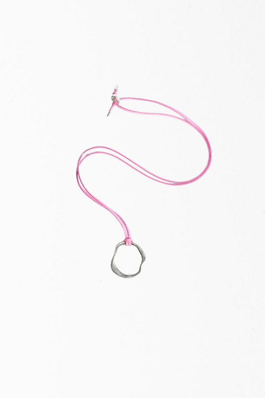 O Cord Necklace - Silver